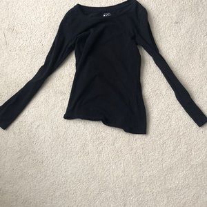 Black Long Sleeve Justice Top